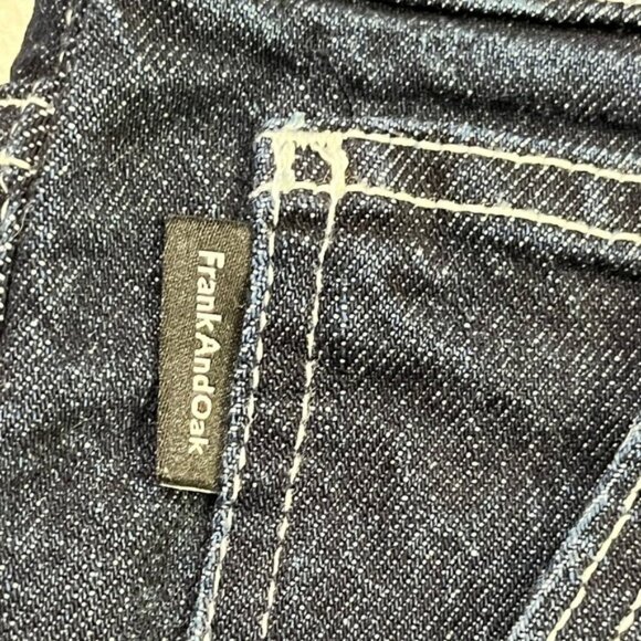 Frank And Oak Men’s Straight-Leg Jeans 34x34 Dark Wash Sustainable Denim - Picture 6 of 16